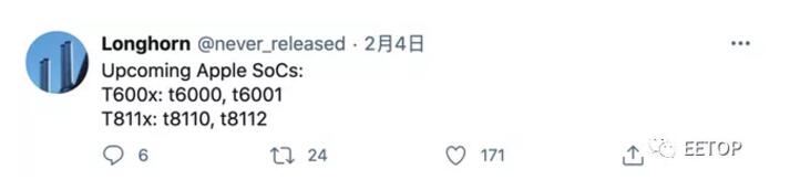 爆料，4款苹果全新芯片正在研发当中，除了A15/A15X，