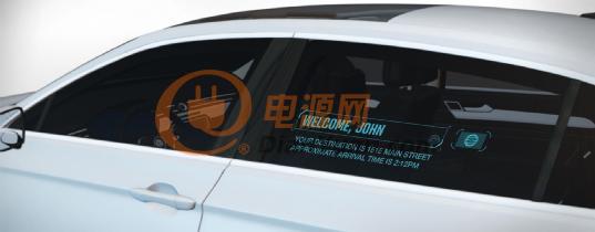 使用透明窗显示器创建人车沟通.