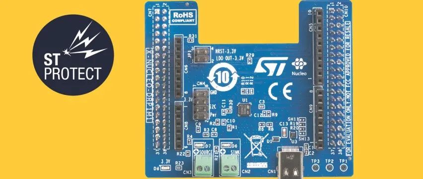 意法半导体端口保护 IC为STM32 USB-C双角色输电量身定制