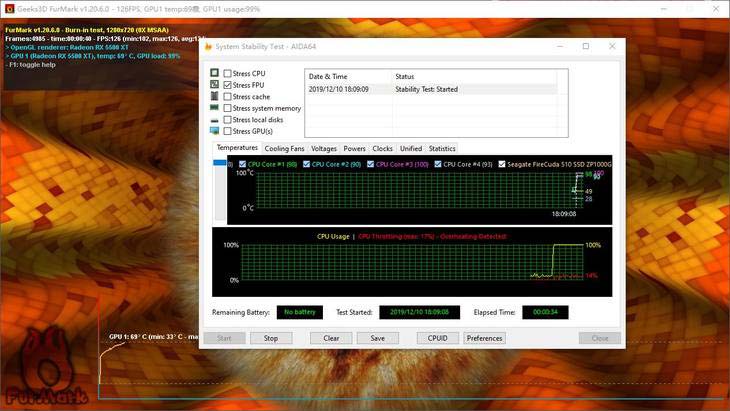 AMD Radeon RX 5500XT显卡平台峰值功耗测评