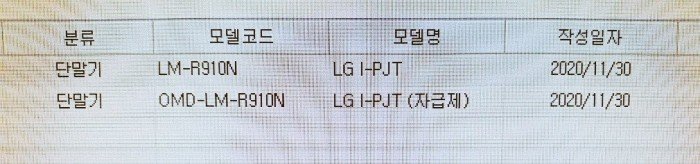 LG可卷曲手机已经在韩国运营商数据库中注册