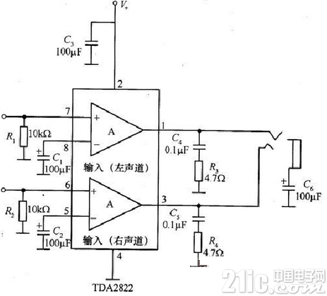 双声道小功率功放电路