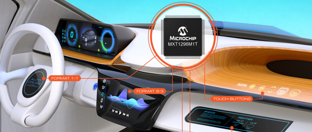 Microchip发布业界最通用的maXTouch®触摸屏控制器，提供极大的屏幕格式灵活性