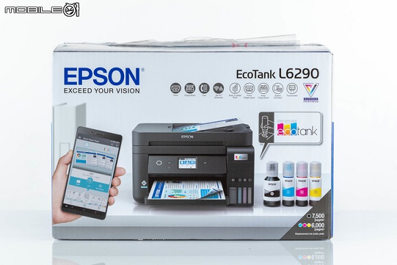 EPSON EcoTank L6290 连续供墨打印机开箱 内建远端教学打印让爸妈头不疼
