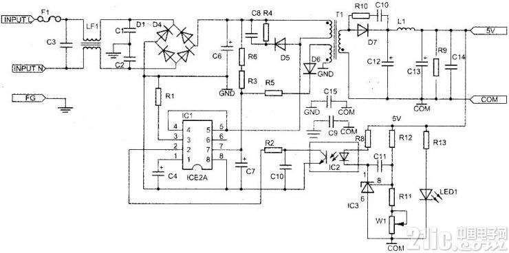 CL-A-15-5型开关电源的制作与检测ICE2A POWER SUPPLY