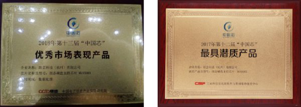 联芸科技荣获2018年度中国芯“优秀市场表现产品”奖