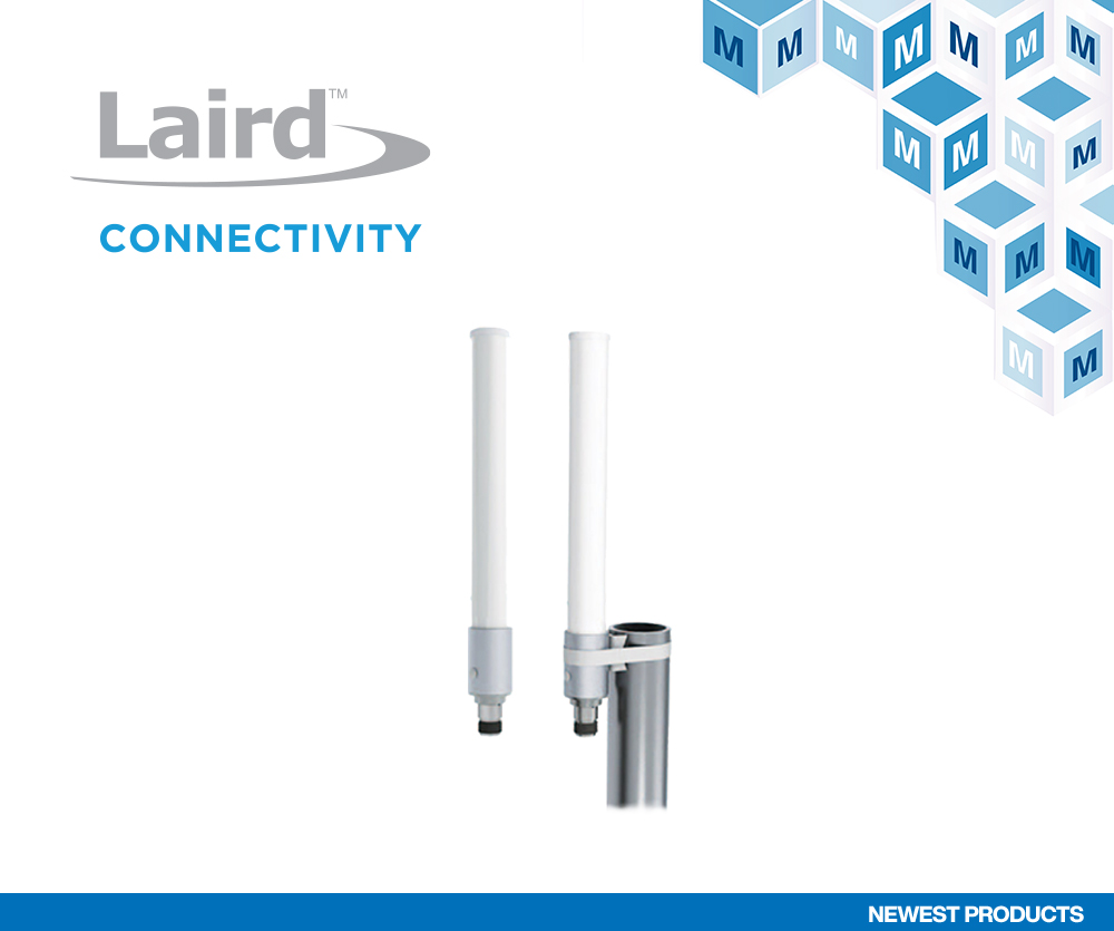 贸泽备货Laird Connectivity坚固型OC69421多频段全向天线为4G/5G基础设施应用添助力