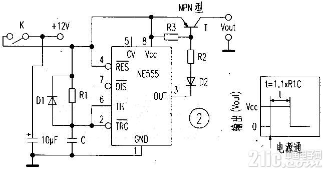 电源延迟接通电路