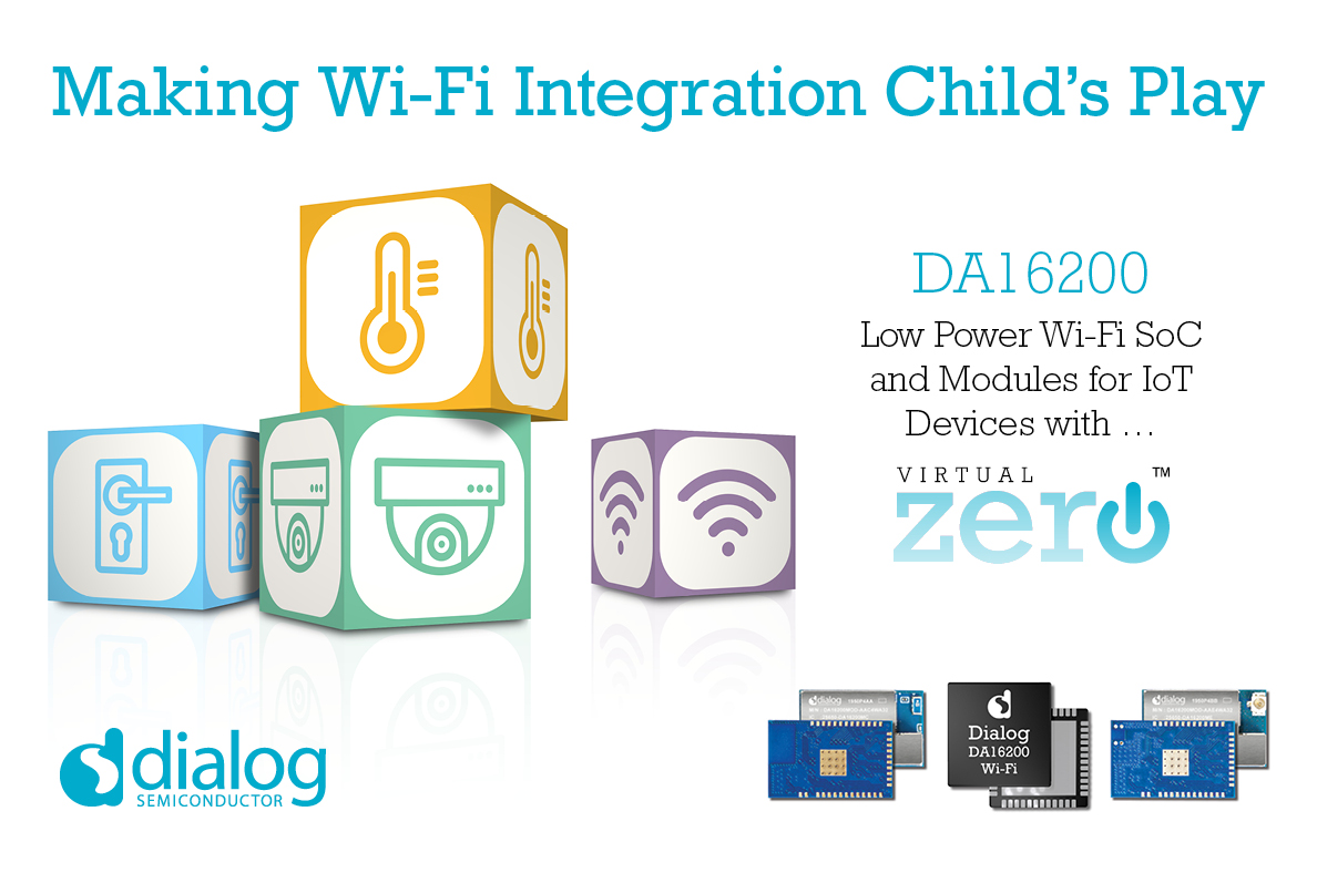 Dialog半导体推出最新超低功耗Wi-Fi SoC，扩展IoT连接产品组合