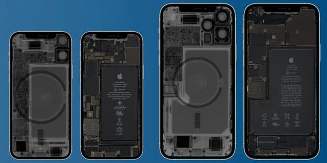 iFixit发布了iPhone 12 mini/Pro Max X透视壁纸