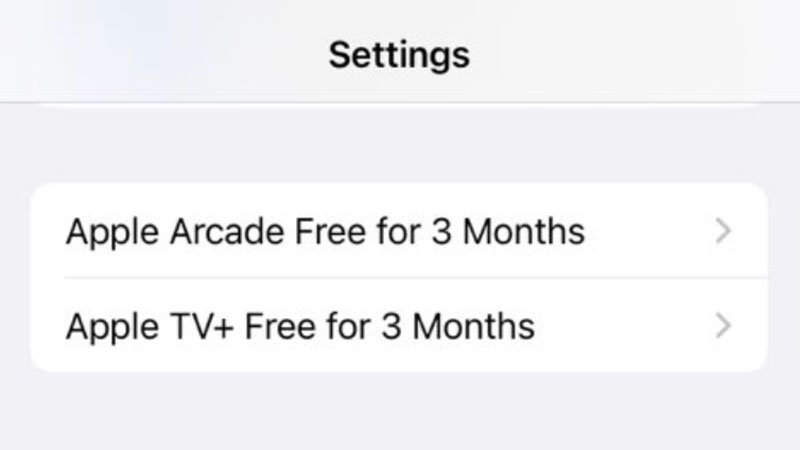 苹果被发现在iOS设置菜单中推广Apple Music和Apple Arcade