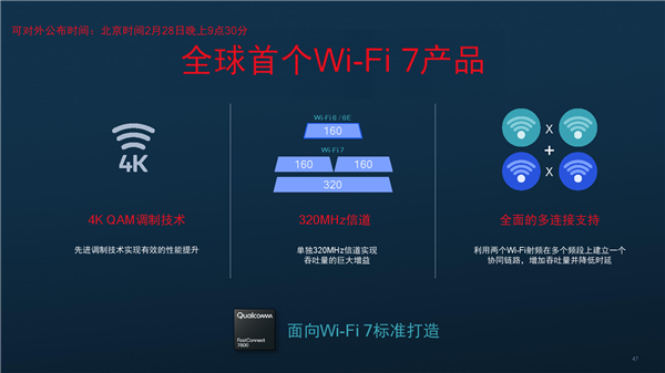 高通全球首发Wi-Fi 7！5.8千兆速度无敌、国内不一样