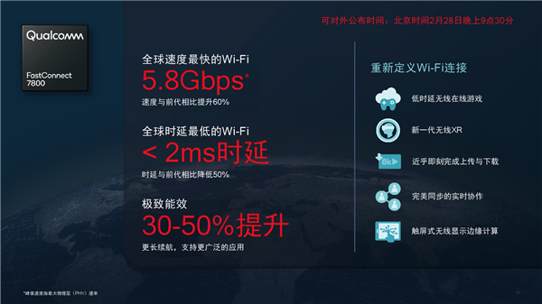 高通全球首发Wi-Fi 7！5.8千兆速度无敌、国内不一样
