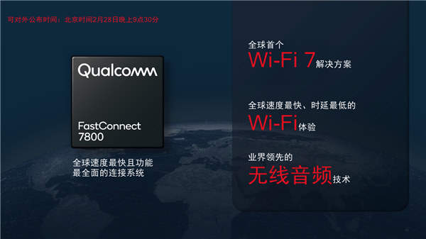 高通全球首发Wi-Fi 7！5.8千兆速度无敌、国内不一样