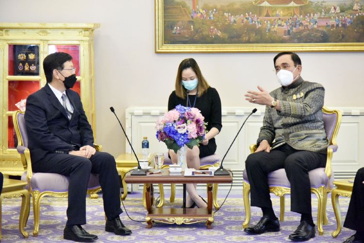 走访印度、印尼后 刘扬伟拜会泰国总理