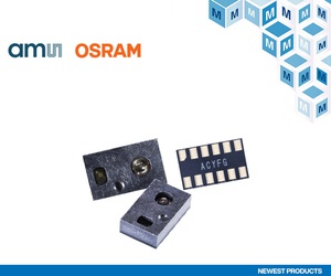 贸泽即日供应ams OSRAM TMF多区飞行时间感测器