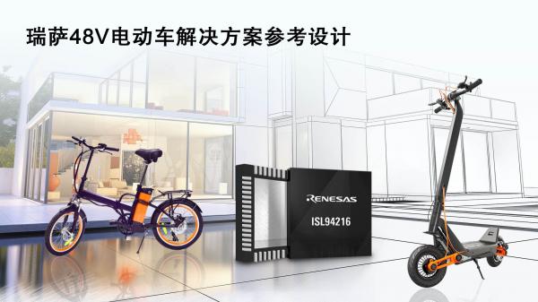瑞萨电子针对逆变器控制算法推出48V电动车应用成功产品组合解决方案