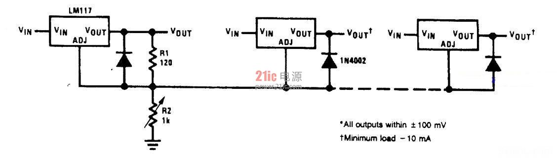 多重板内稳压调节器