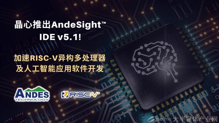 晶心推出AndeSight™ IDE v5.1 加速RISC-V异构多处理器及人工智能应用软件开发