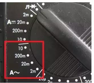 数字万用表电流档的使用方法与注意事项图解