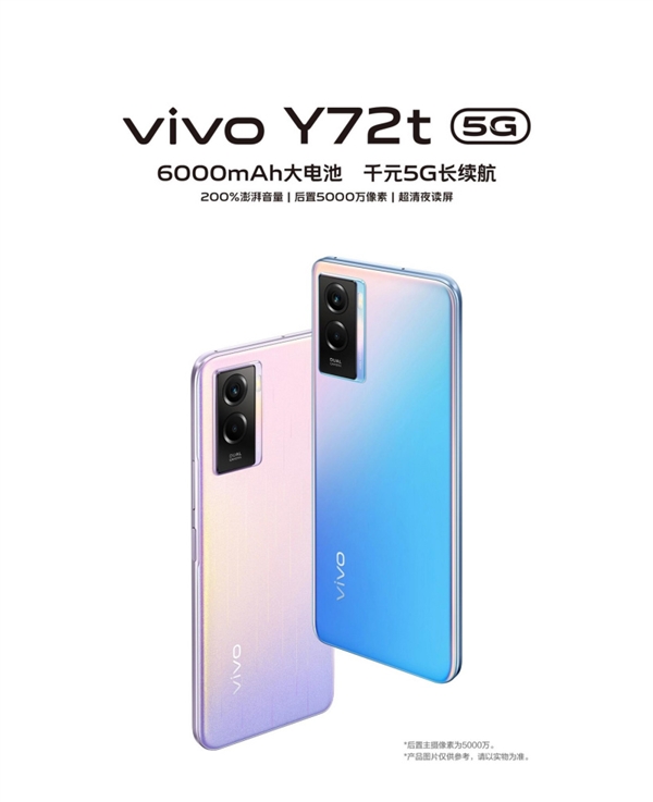 6000mAh超大电池客串“充电宝”！vivo上架新款千元入门机Y72t