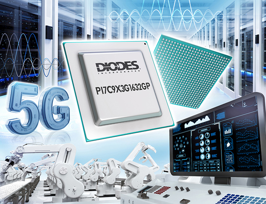 Diodes 公司的 32 通道 PCIe 3.0 封包切换器支持扇出及多主机连接功能