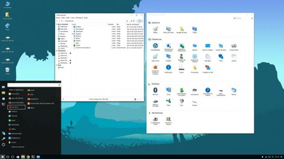 Linuxfx看起来和Windows 10非常类似