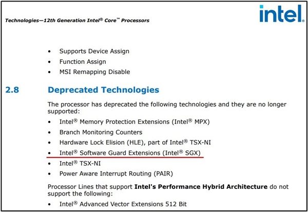 Intel 11/12代酷睿不再支持4K蓝光：SGX漏洞成筛子了