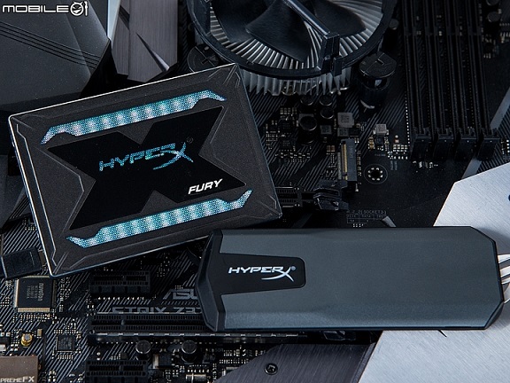 金士顿Kingston HyperX FuryX RGB与Savage EXO SSD实测 炫彩背光随插即用