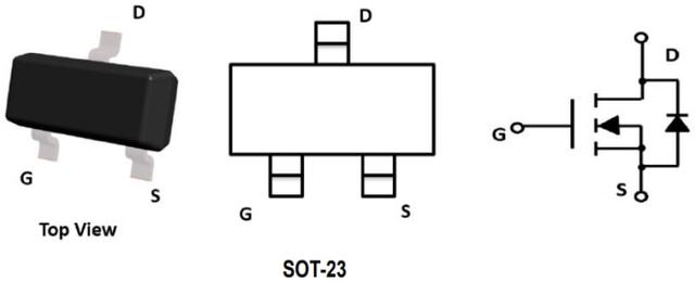 国芯思辰电子小烟专用MOS管：安森德ASDM3400ZA(替代)万代AO3400A