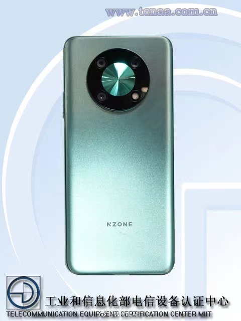中国移动NZONE新机现身工信部：5000万星环经典三摄 满满华为风