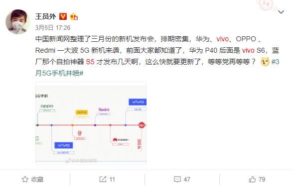 vivo本月发布新款S系列5G手机 型号S6