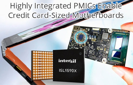 Intersil推出一对高集成度电源管理IC ISL95908和ISL95906