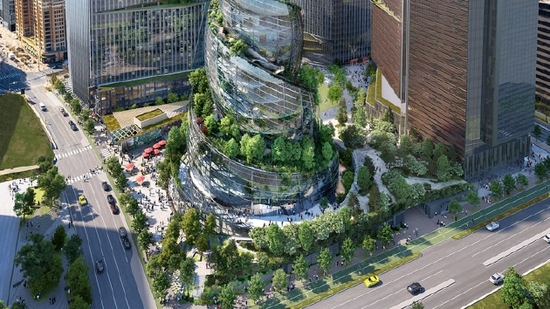 亚马逊第二个总部螺旋塔楼获批 预计2025年完成建设