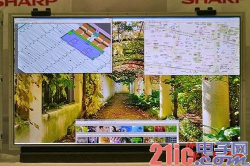 夏普IGZO高分辨率面板实物对比