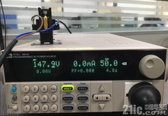 交流接触器运用IT7300交流电源测试应用