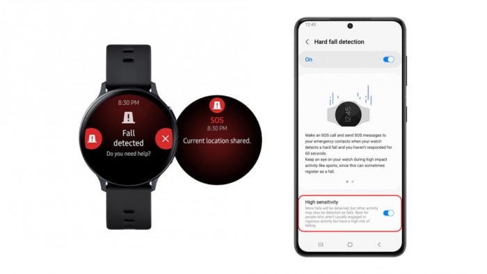 Galaxy Watch更新 引入跌倒检测灵敏度设置功能和新的表盘设计