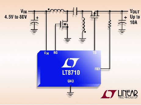 80V 同步 SEPIC /负输出 / 升压型 DC/DC 控