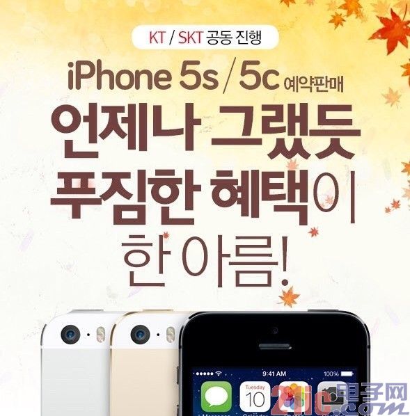 韩媒称iPhone 5C在韩预购热度胜过5S[图]