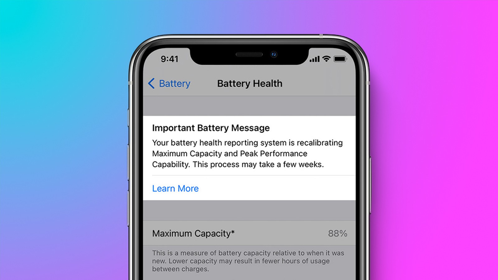 iOS 14.5 重新校准电池健康：用户报告最大容量提高