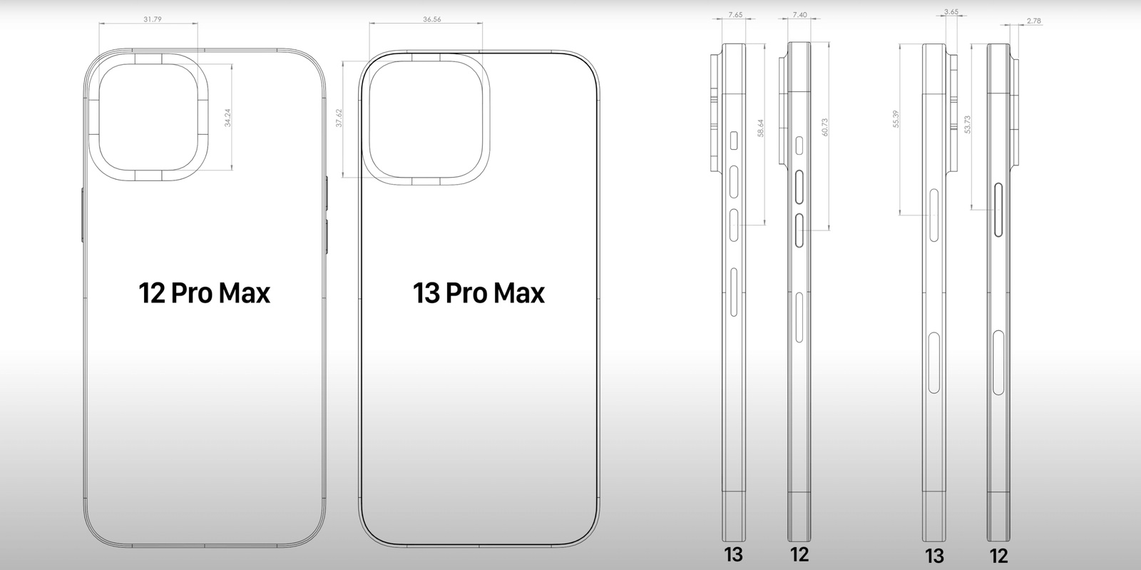 疑似iPhone 13 CAD设计图：摄像头模块做得更大