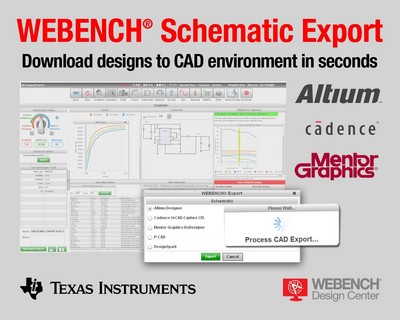 TI推出WEBENCH Schematic Export