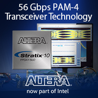 Altera演示Stratix 10 FPGA和SoC双模56－Gbps PAM