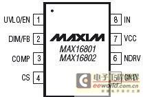 基于MAX16801A/B的高亮度LED驱动控制器及其应用