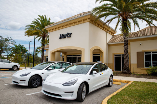 Hertz确认去年所订10万辆特斯拉包括Model Y 不全是Model 3