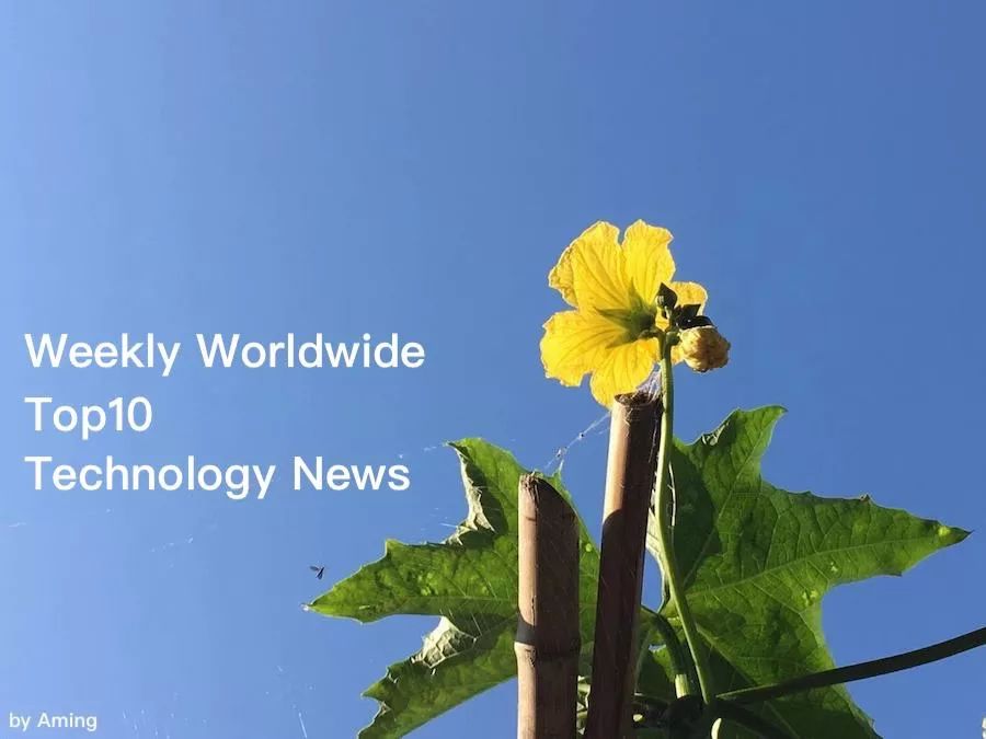 每周全球科技十大新闻（2019.8.26-9.1）
