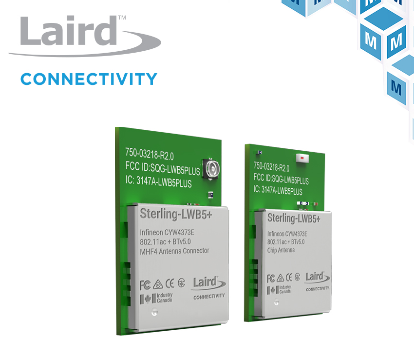 Laird Connectivity Sterling-LWB5+模块，贸泽开售