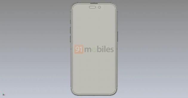 苹果iPhone 14 Pro工厂CAD渲染图曝光：打孔和药丸取代刘海