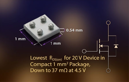 Vishay推出新的TrenchFET 20V N沟道MOSFET---Si8410DB