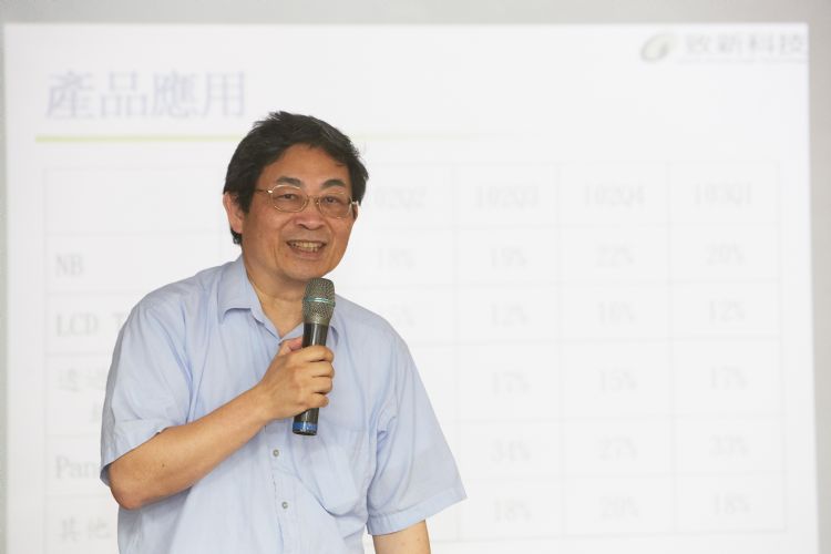 致新第2季营运看法转保守，图为致新科技总经理吴锦川。李建梁摄
